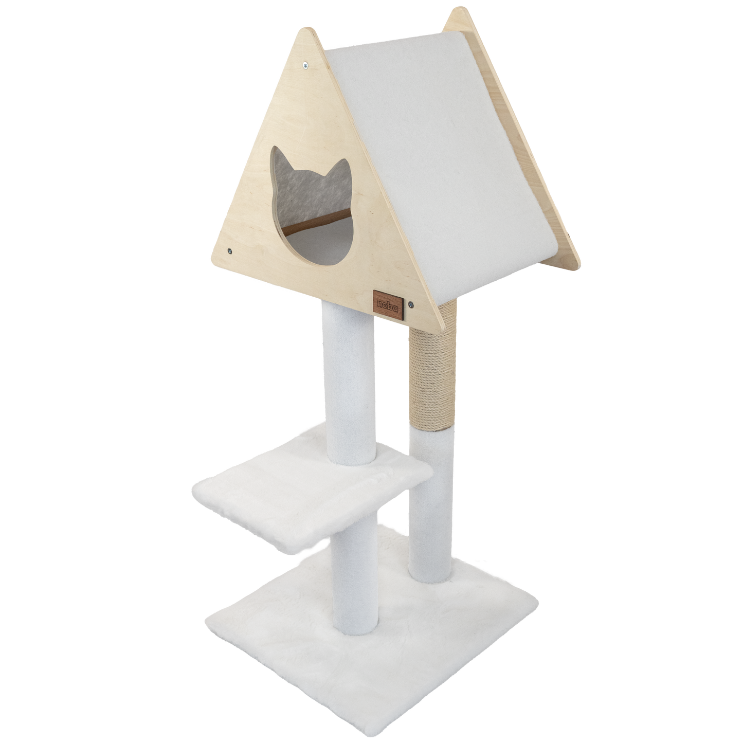Tipi Cachette - Arbre à chat de luxe à 2 niveaux