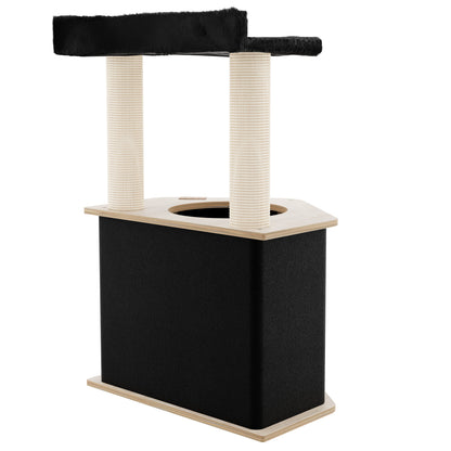 L'aire de jeu La Cabane - Arbre à chat à 2 niveaux