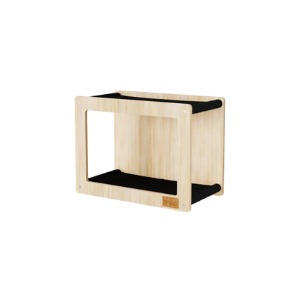 Cachette double hamac murale pour chats