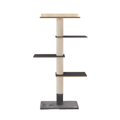 Arbre à chat mural de 183 cm – Idéal pour les petits espaces