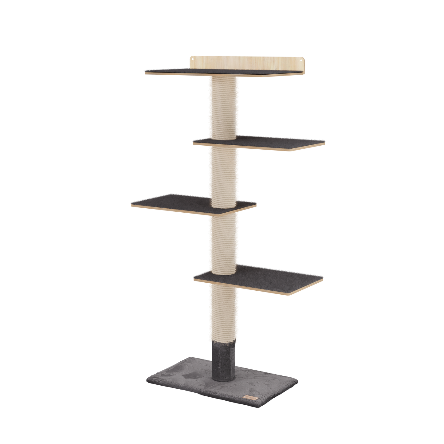 Arbre à chat mural de 183 cm – Idéal pour les petits espaces