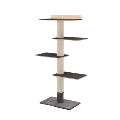 Arbre à chat mural de 183 cm – Idéal pour les petits espaces