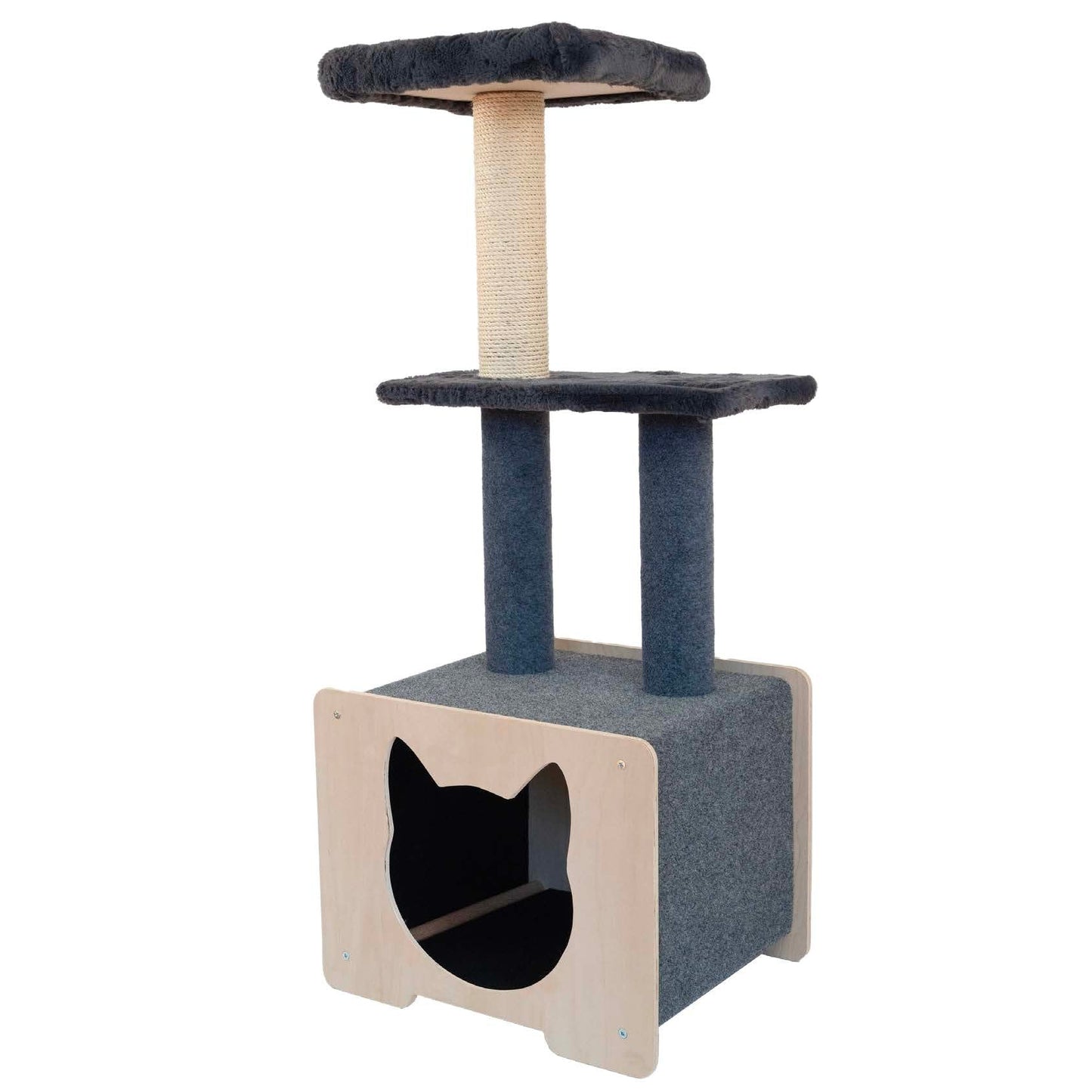 Niche Refuge - Arbre à chat de luxe à 3 niveaux