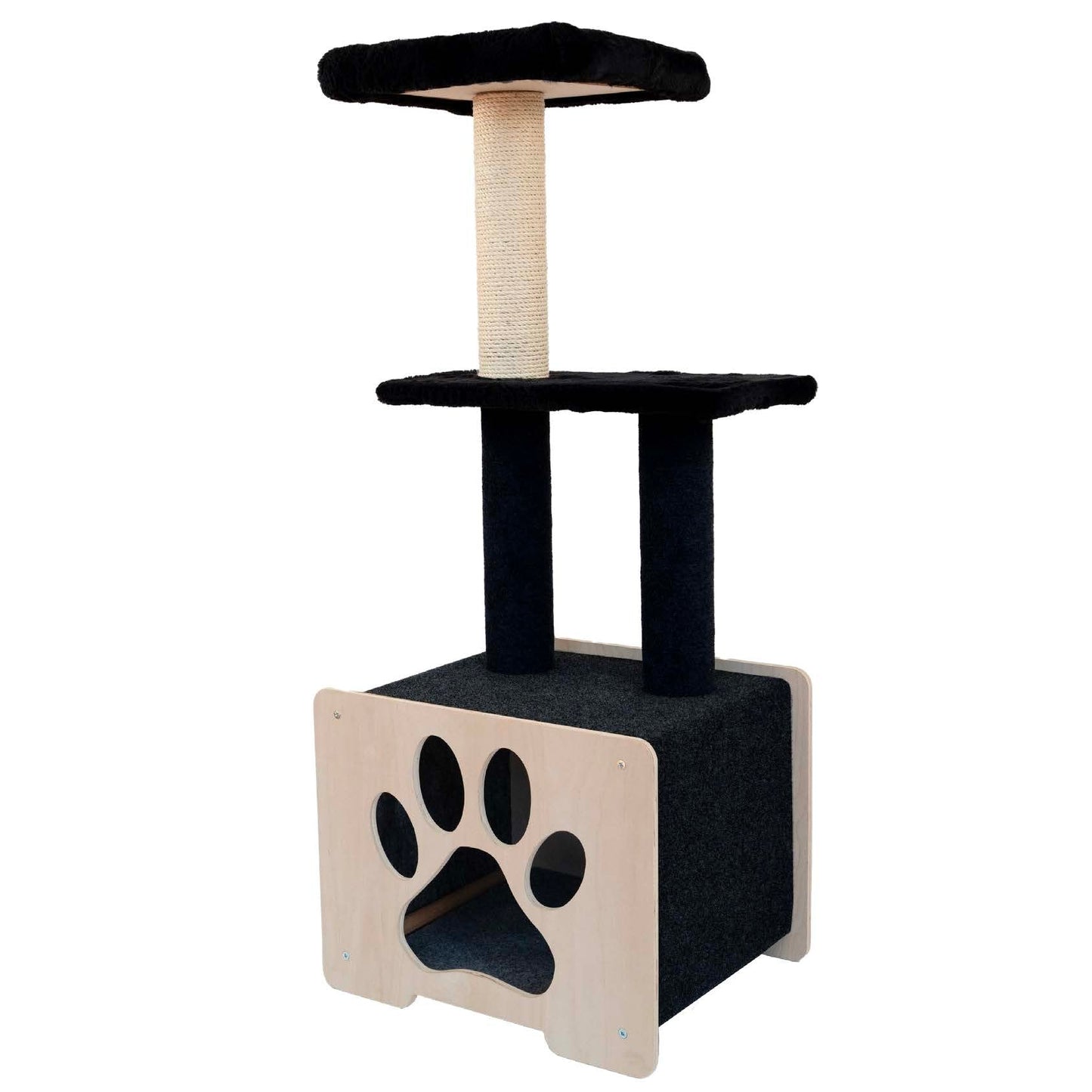 Niche Refuge - Arbre à chat de luxe à 3 niveaux