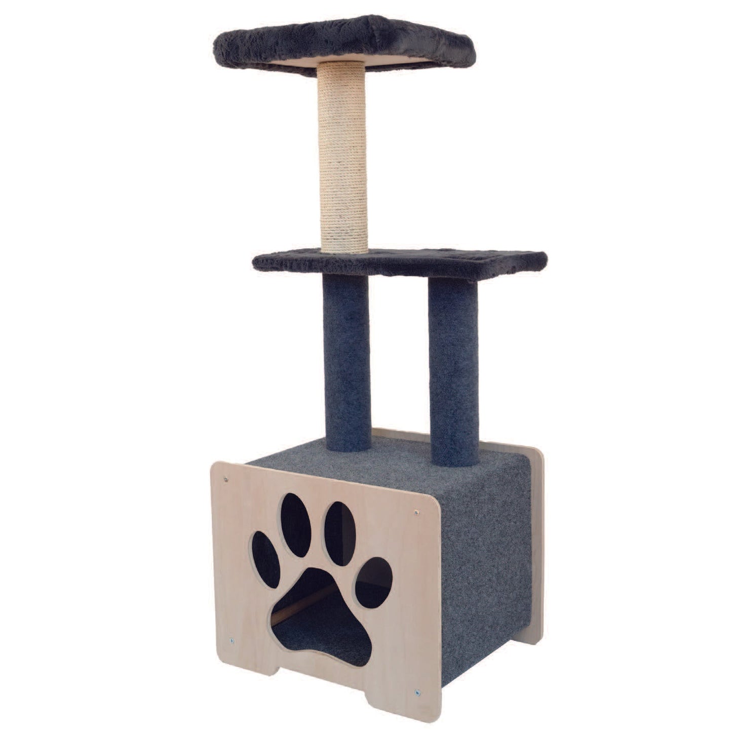 Niche Refuge - Arbre à chat de luxe à 3 niveaux