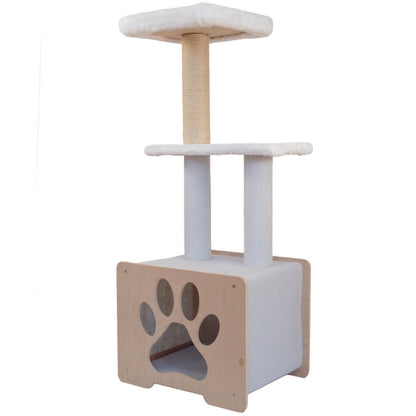 Niche Refuge - Arbre à chat de luxe à 3 niveaux