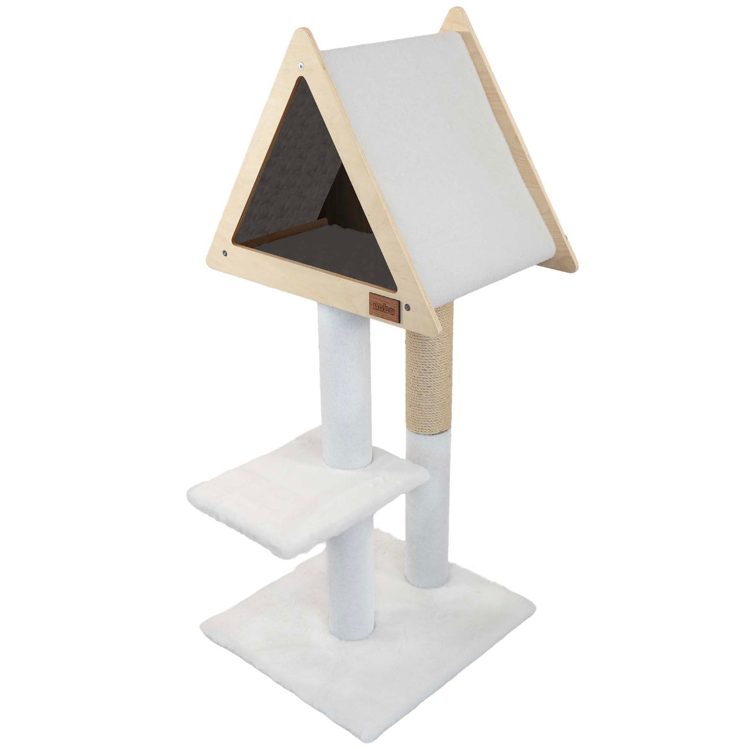 Tipi Cachette - Arbre à chat de luxe à 2 niveaux
