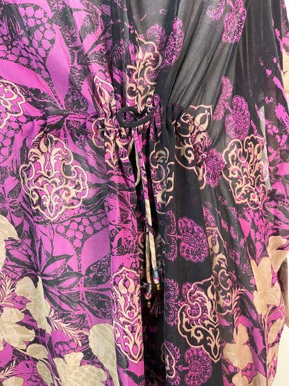 PRG6374 Kaftan long en pure soie transparente Avatar