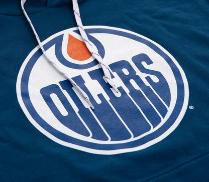 Chandail à capuchon style rétro universitaire Edmonton Oilers