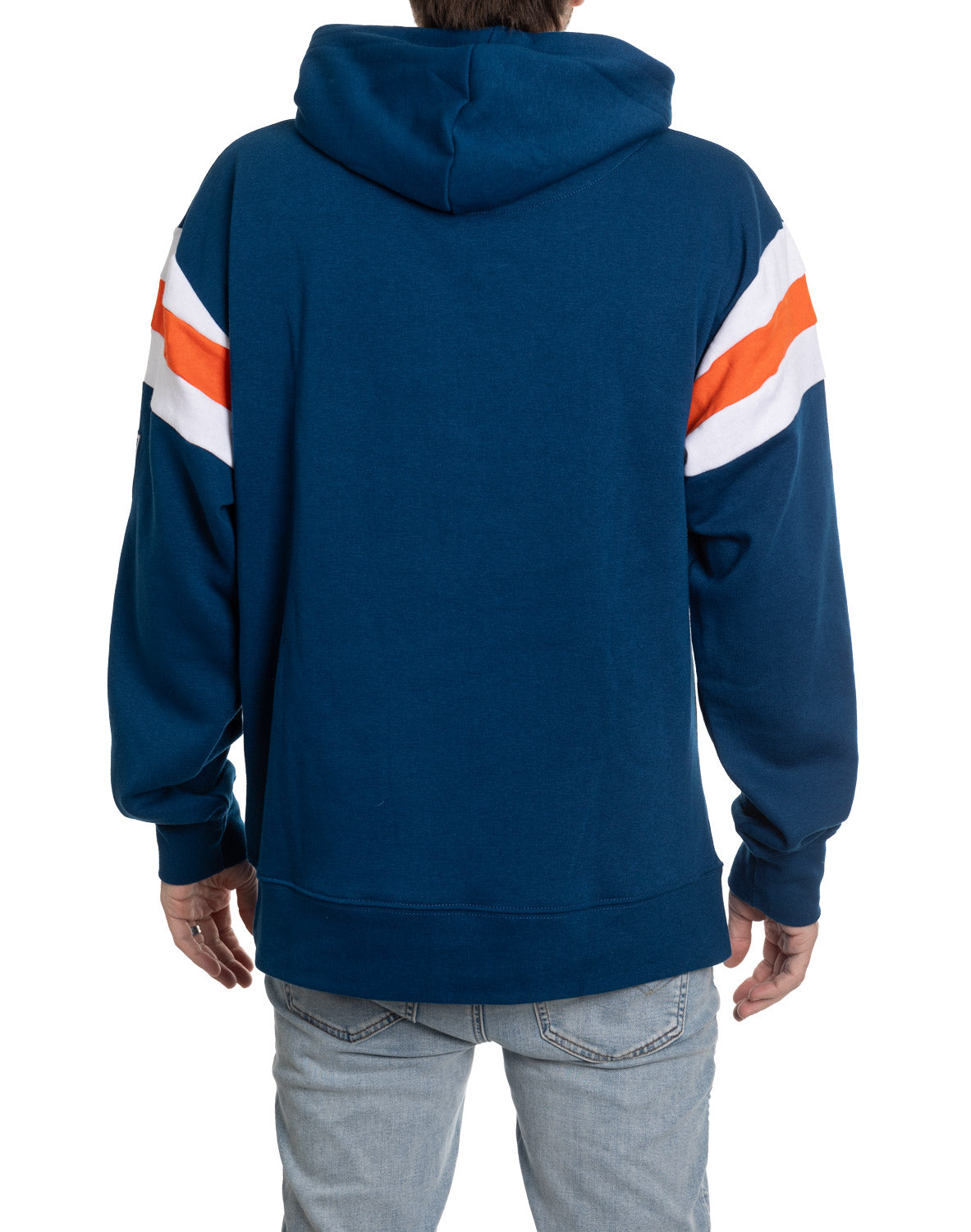 Chandail à capuchon style rétro universitaire Edmonton Oilers