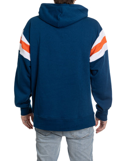 Chandail à capuchon style rétro universitaire Edmonton Oilers