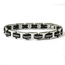 Bracelet homme Open Road en acier inoxydable bicolore