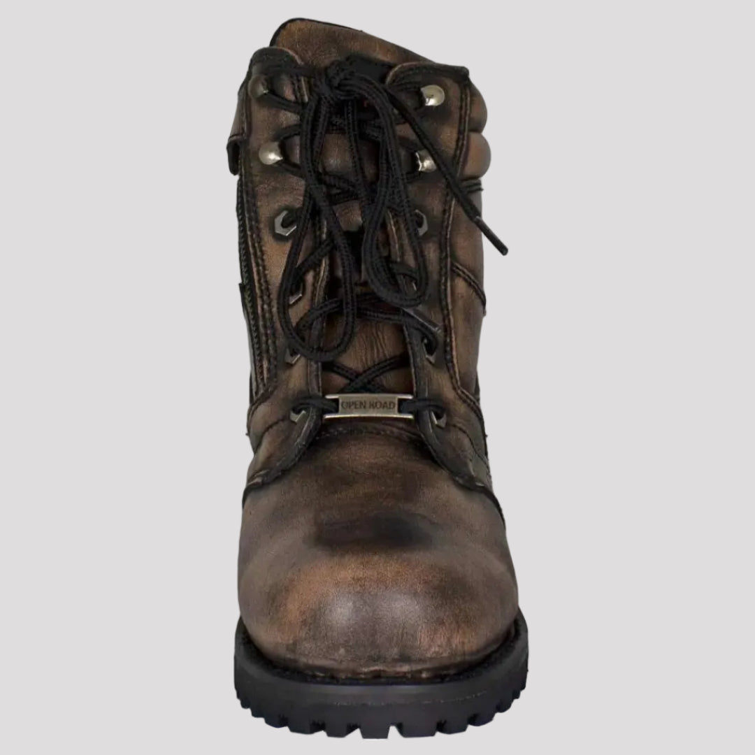 Bottes de moto lacées Open Road pour homme de 7 po
