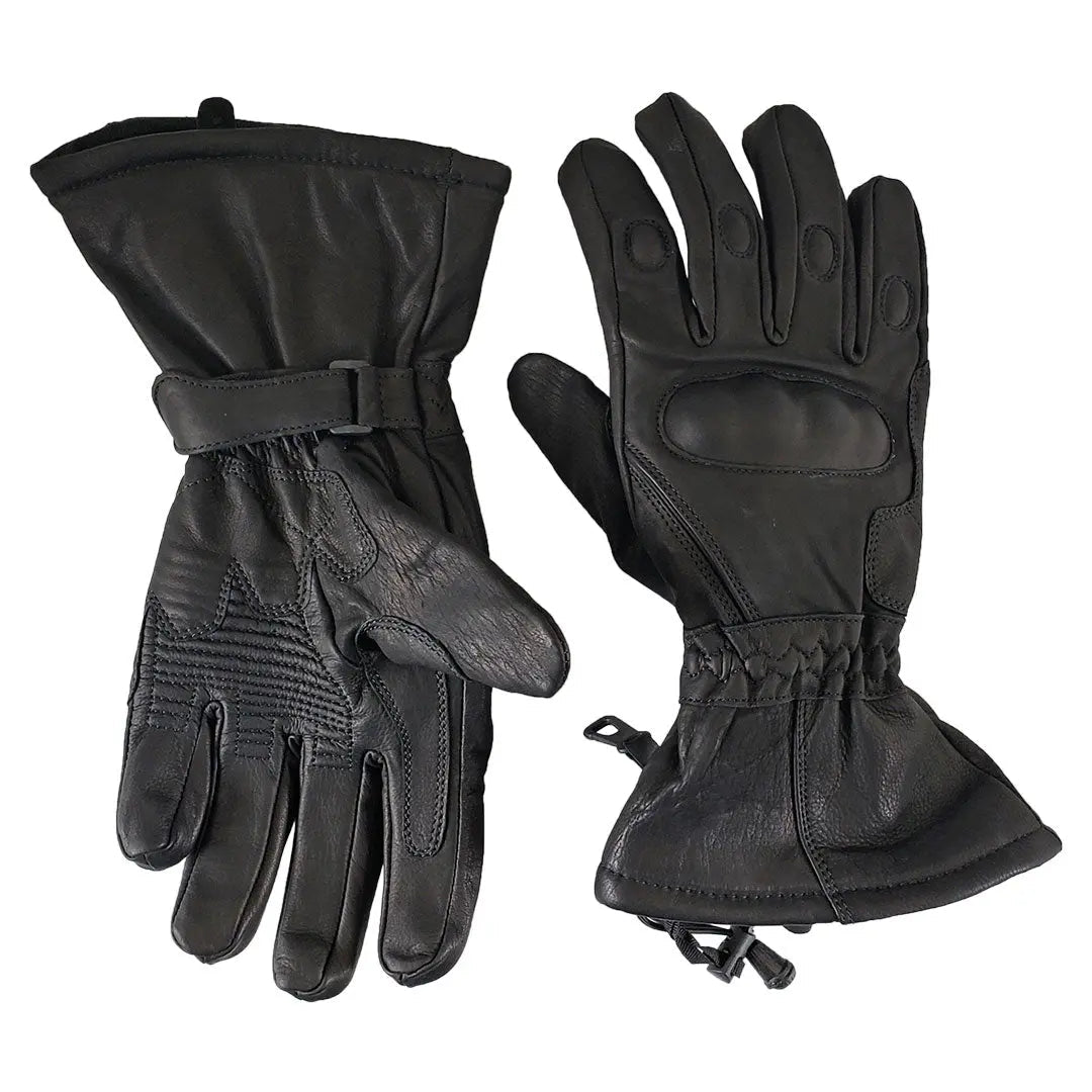 Gants de moto en cuir blindés pour hommes Open Road