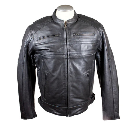 Blouson de moto en cuir pour homme Open Road