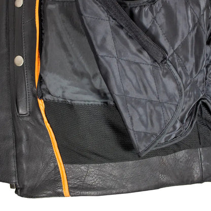 Blouson de moto en cuir pour homme Open Road