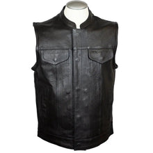 Gilet de club en cuir pour homme Open Road