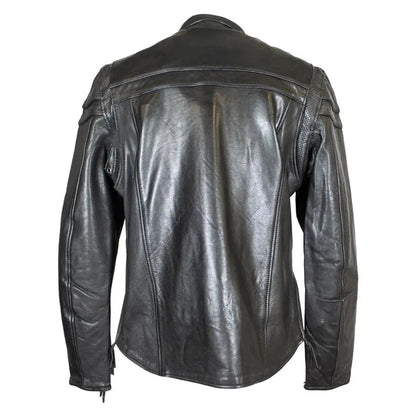 Blouson moto en cuir Maverick pour homme d'Open Road