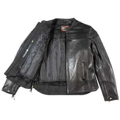 Blouson moto en cuir Maverick pour homme d'Open Road