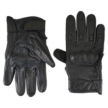 Gants de moto en cuir perforé et blindé Open Road pour hommes