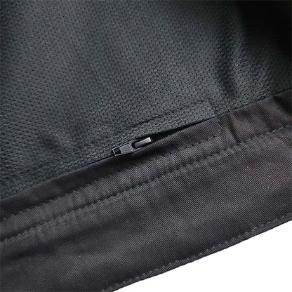 Gilet Open Road en cuir Upside pour hommes avec losanges cousus noirs