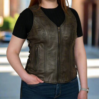 Gilet Femme Marron Vieilli Open Road