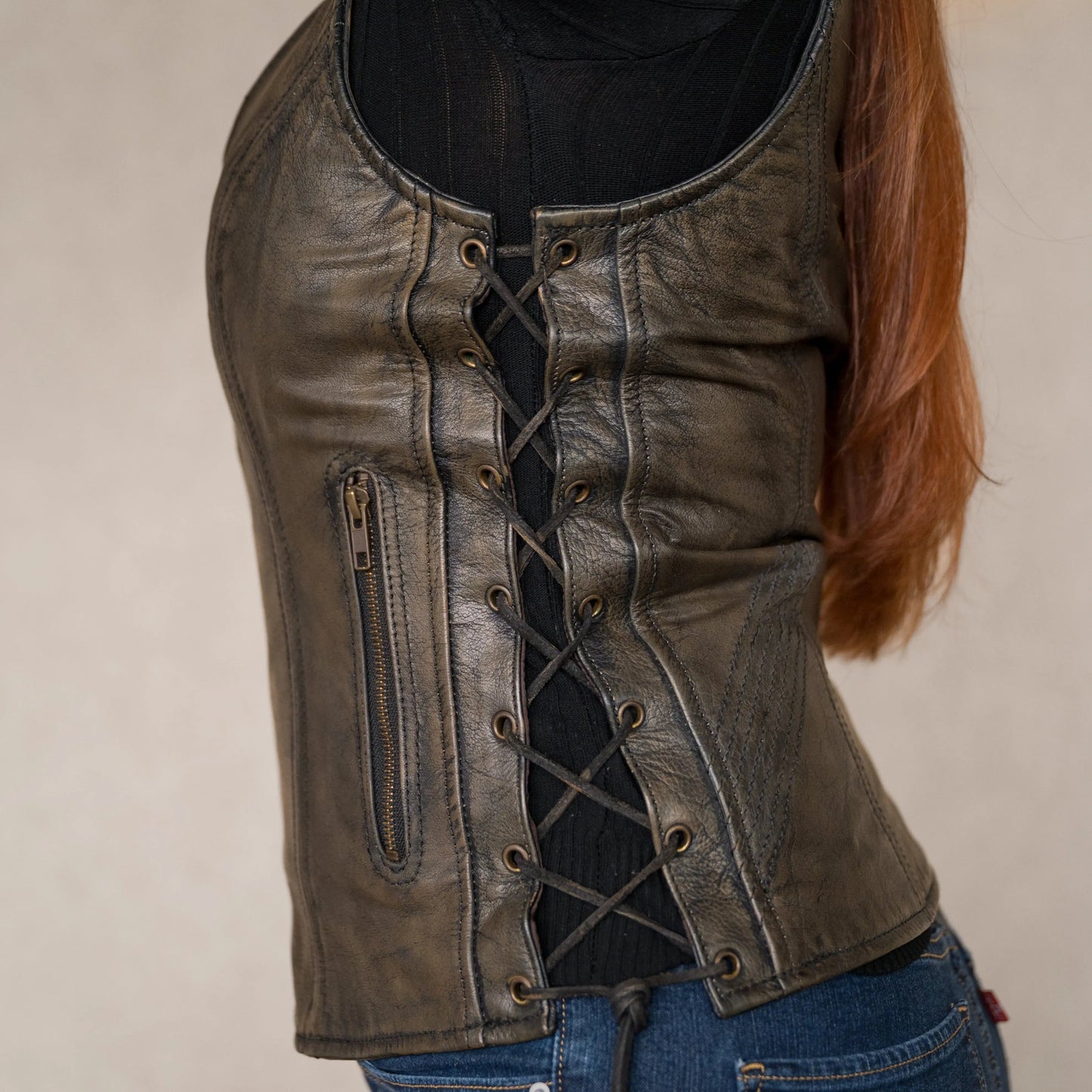 Gilet Femme Marron Vieilli Open Road