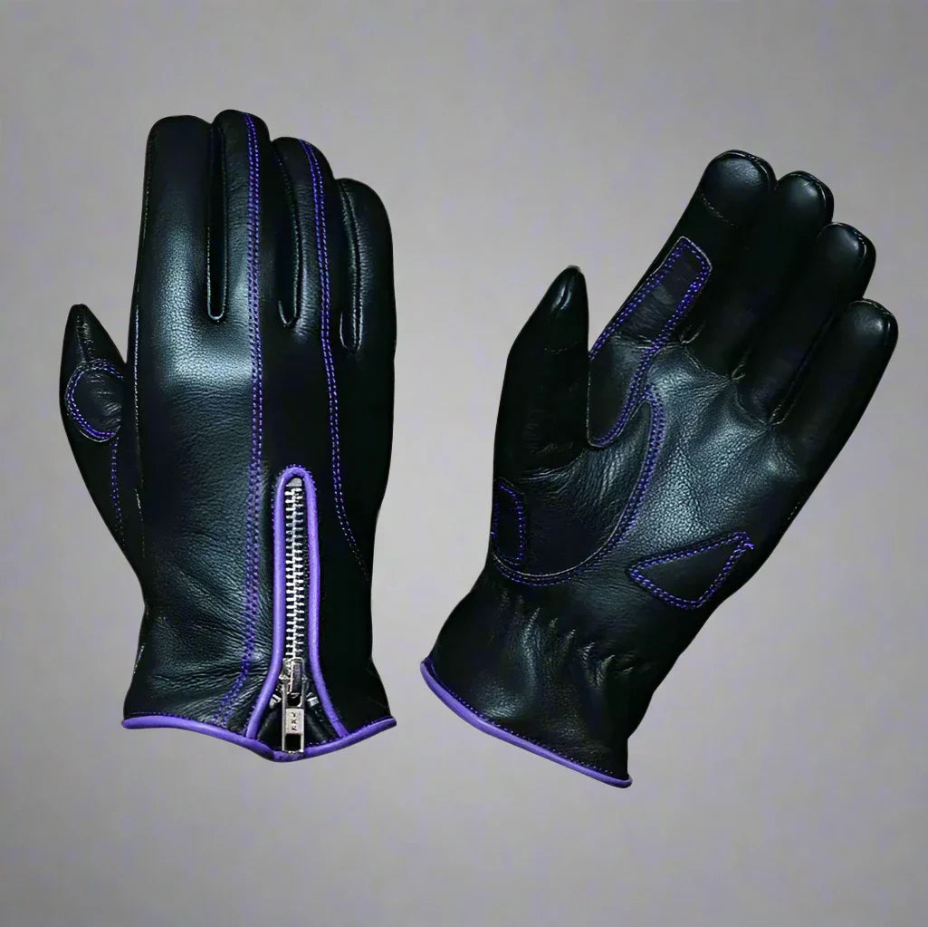Gants de moto en cuir pour femme Open Road