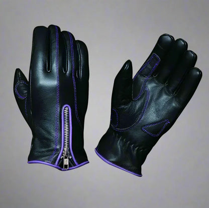 Gants de moto en cuir pour femme Open Road