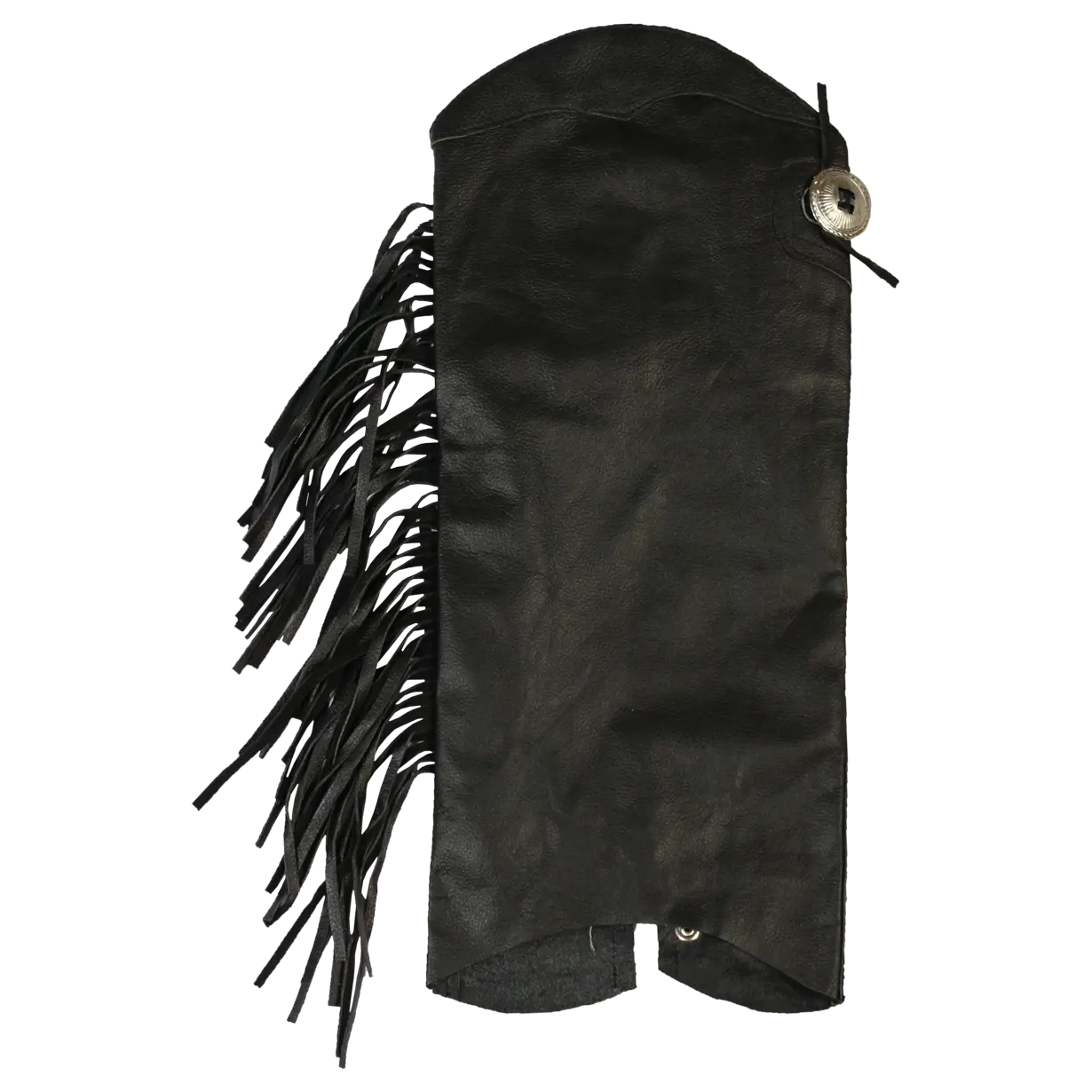 Demi-chaps en cuir avec franges latérales Open Road pour femmes