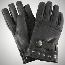 Gants de moto en cuir pour femme Open Road avec bout tactile