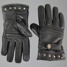 Gants de moto en cuir pour femme Open Road avec bout tactile