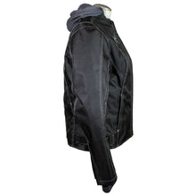 Blouson de moto en textile réfléchissant avec sweat à capuche amovible Open Road pour femme
