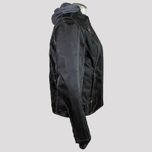 Blouson de moto en textile réfléchissant avec sweat à capuche amovible Open Road pour femme