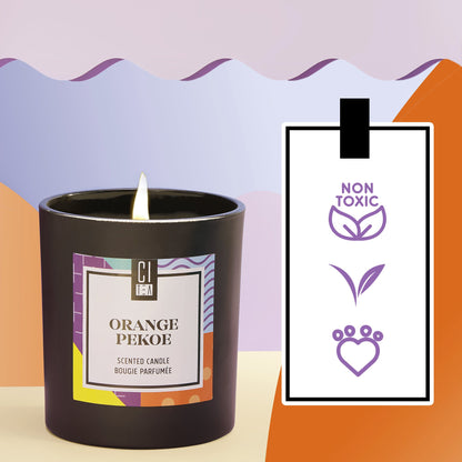 Bougie en cire de soja Orange Pekoe - Sauge et bois flotté - 8 oz