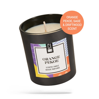 Bougie en cire de soja Orange Pekoe - Sauge et bois flotté - 8 oz