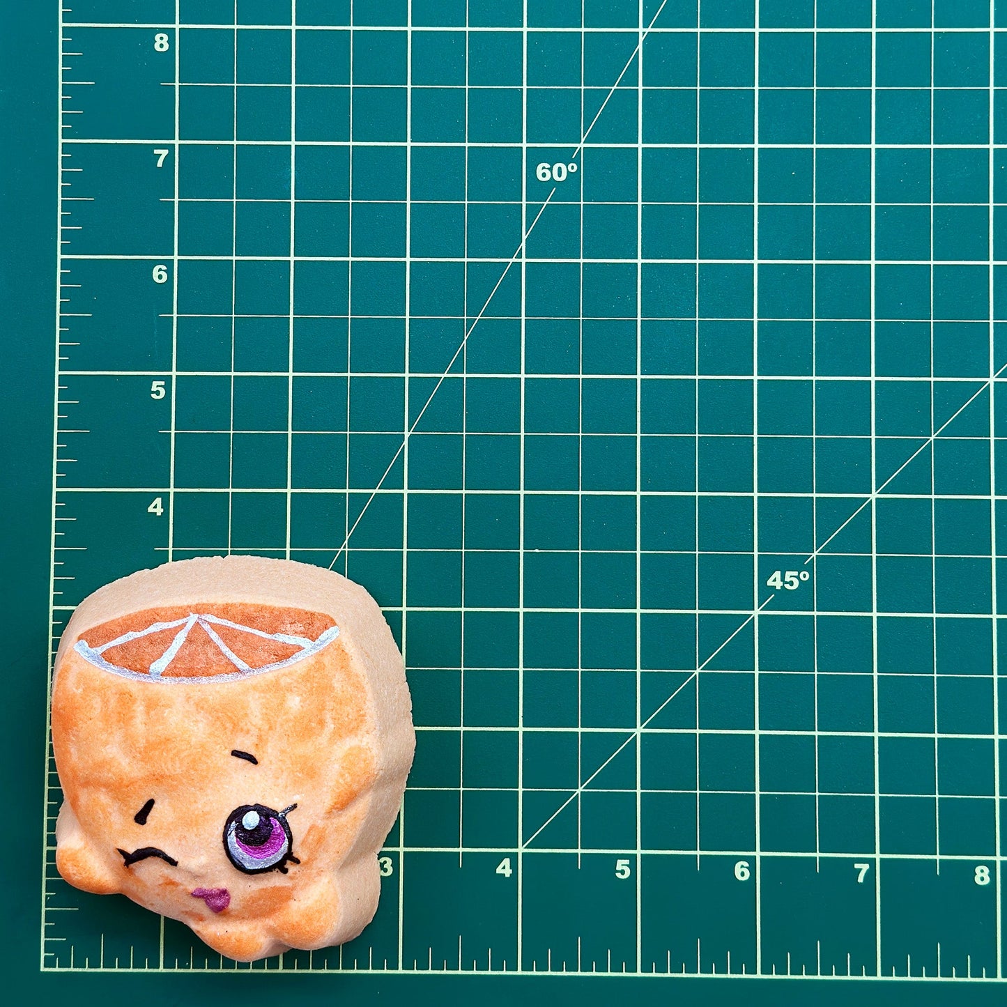 Orange with Face