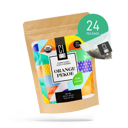 Orange Pekoe biologique - 24 sachets de thé pyramidaux