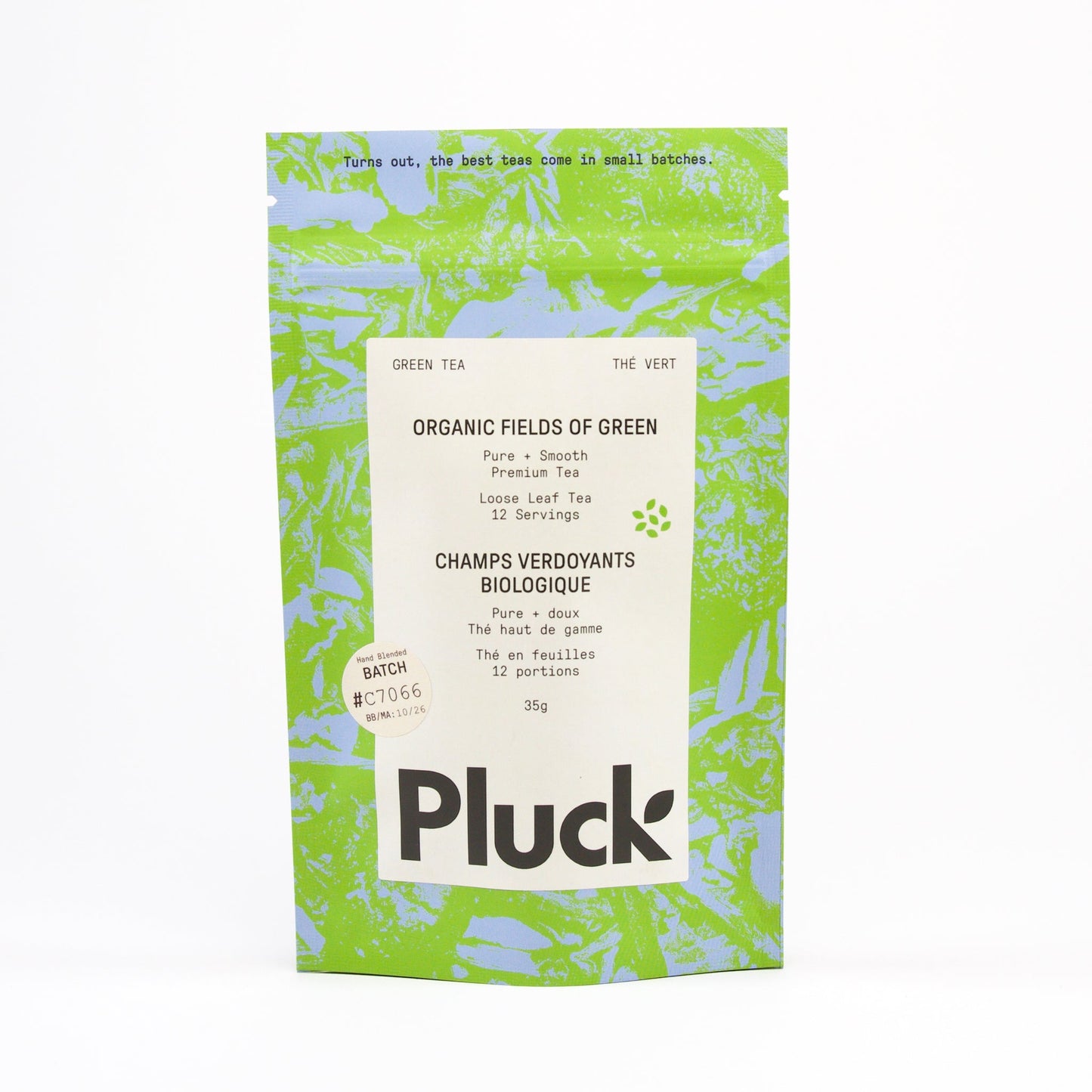 Champs verts biologiques