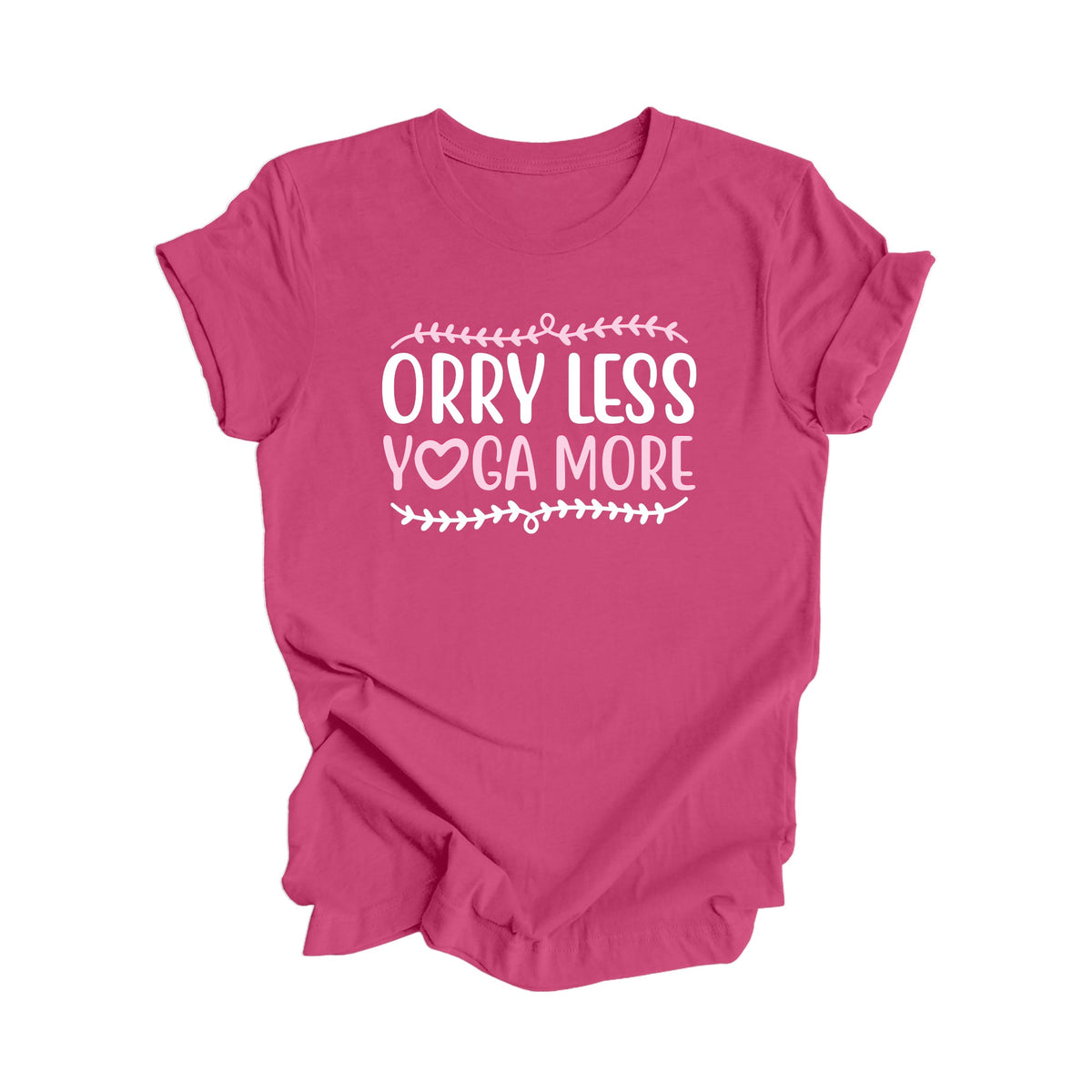 Orry Less Yoga More - Yoga Gift, Meditation Shirt, Yoga T-shirt, Yoga Lover Gift, Yoga Teacher Shirt, Wellness Shirt, Self Care Shirt - Inspired X