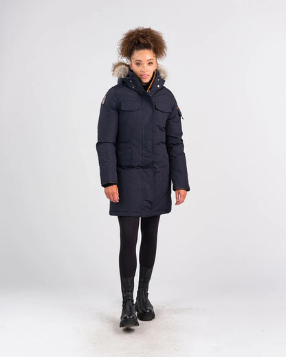Outdoor Survival Canada Women's Jaci -40 Down Parka, Cold Lake Blue, X-Large - ON DISPLAY