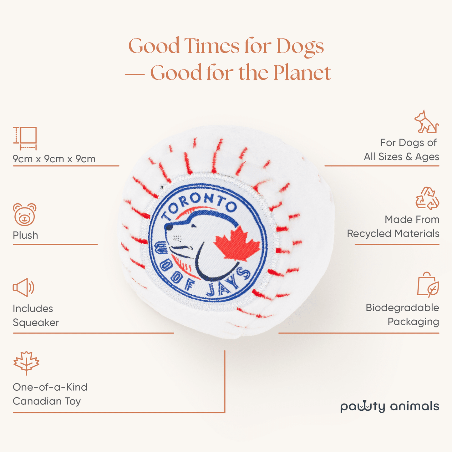 NOUVEAU jouet indestructible pour chien Woofjays de Toronto