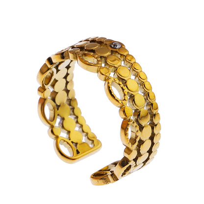 PERLA : Bague multi-joncs d'inspiration vintage avec solitaire en oxyde de zirconium