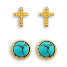 DORA 2-Pair Stud Earrings Set