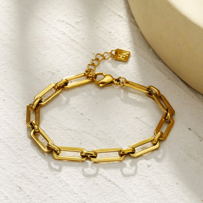 CALAIS Bracelet délicat avec maillons trombone