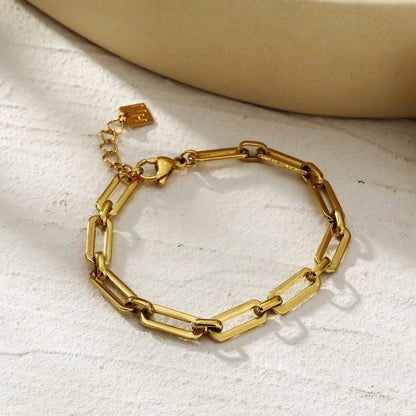 CALAIS Bracelet délicat avec maillons trombone