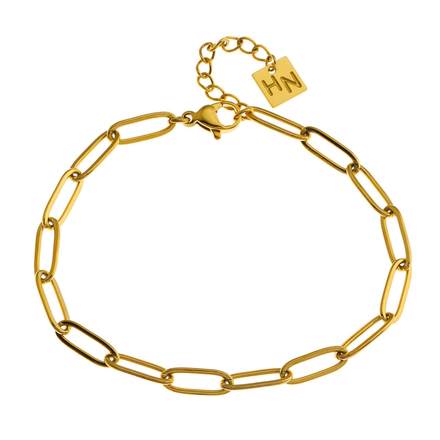 HAKILA : Bracelet essentiel maillons chaîne trombone en or