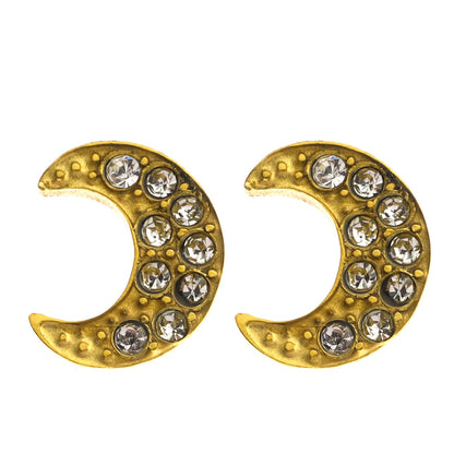 AISLEY Boucles d'oreilles clous Croissant de lune ornées de pierres de zircone