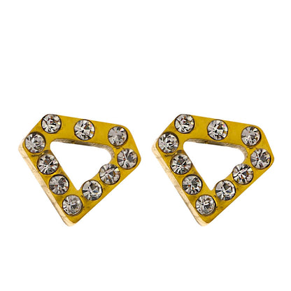 Boucles d'oreilles clous géométriques ULLA en zircone
