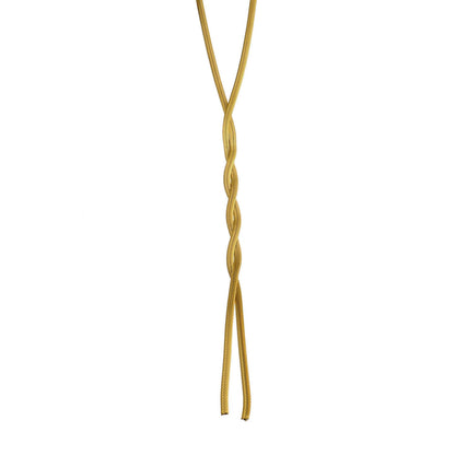 Collier chaîne torsadée type lasso GILMA avec texture peau de serpent